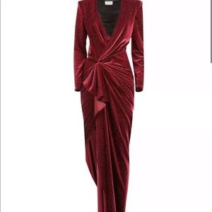 COPY - $1,225 Redemption draped glitter long Velv…